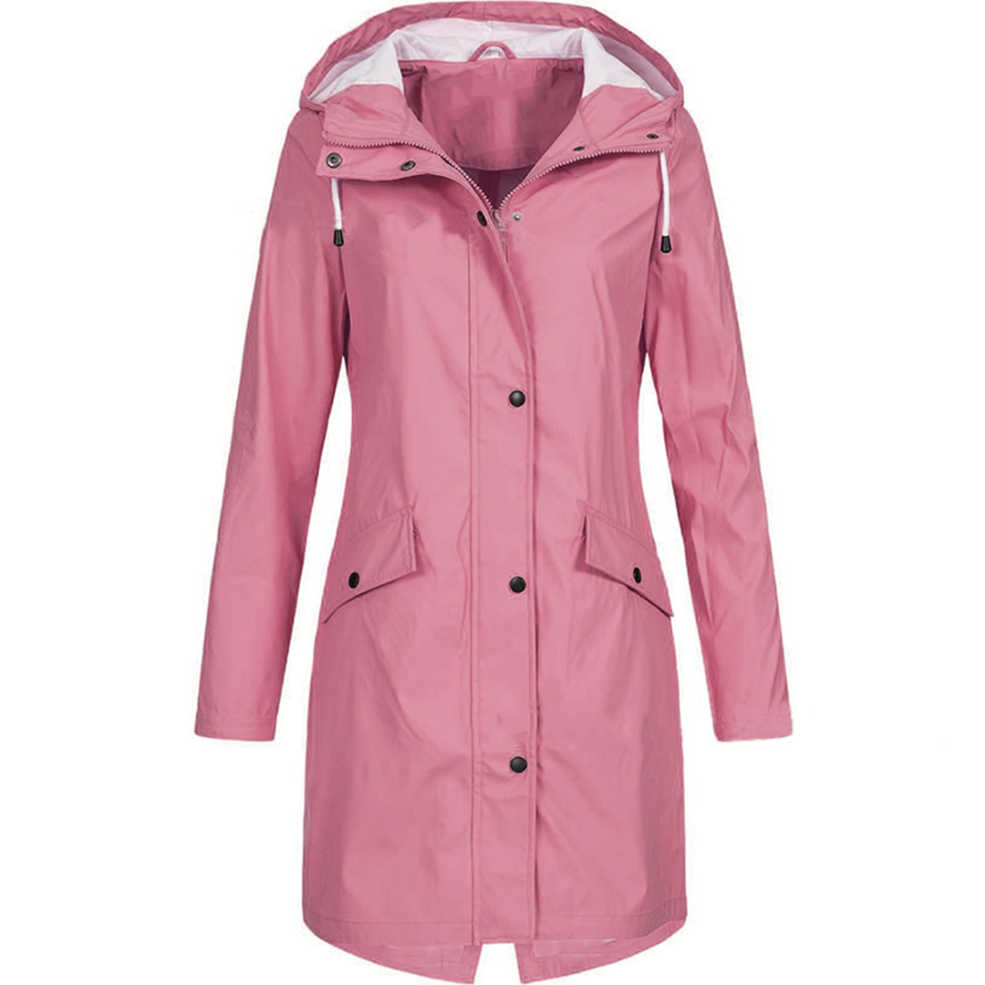 Jacke Damen | Wasserdichte Lange Jacke für Alle Jahreszeiten