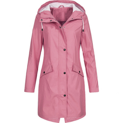 Jacke Damen | Wasserdichte Lange Jacke für Alle Jahreszeiten