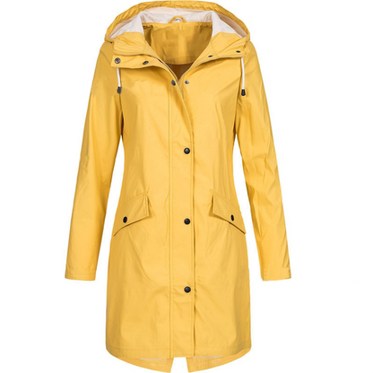 Jacke Damen | Wasserdichte Lange Jacke für Alle Jahreszeiten