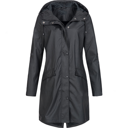 Jacke Damen | Wasserdichte Lange Jacke für Alle Jahreszeiten