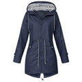 Jacke Damen | Winddichte Regenjacke Mit Kapuze Für Freizeitaktivitäten
