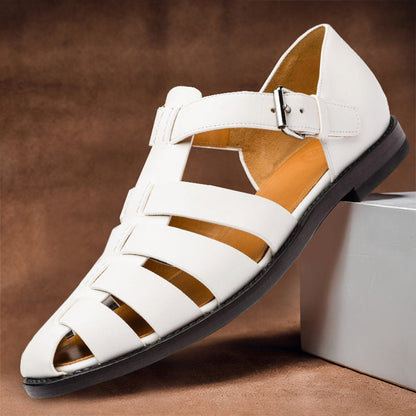 Herren Offene Leder Sandalen | Klassisch