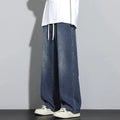 Jeans Herren | Baggy Jeans Herren mit Verstellbarem Kordelzug für Freizeit