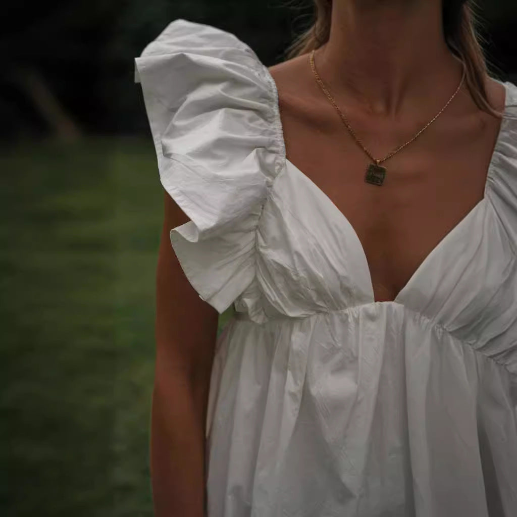 Lena | Vestito corto con maniche a volant