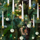 6x lumânări cu globuri de cristal