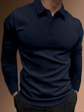Langärmliges Muscle Fit Polo