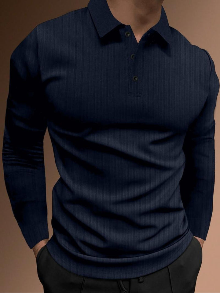 Langärmliges Muscle Fit Polo