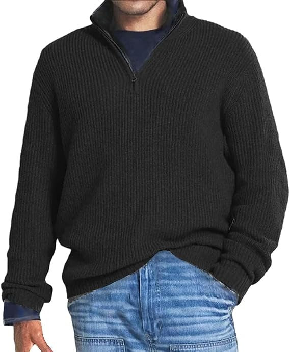 Langer Trucker-Pullover für Herren | Warm