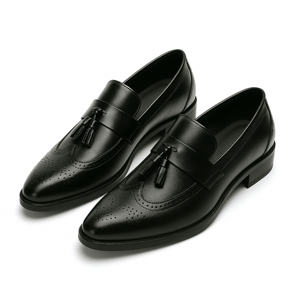 Luminovi | Loafer mit Flügelkappe und Quaste 0