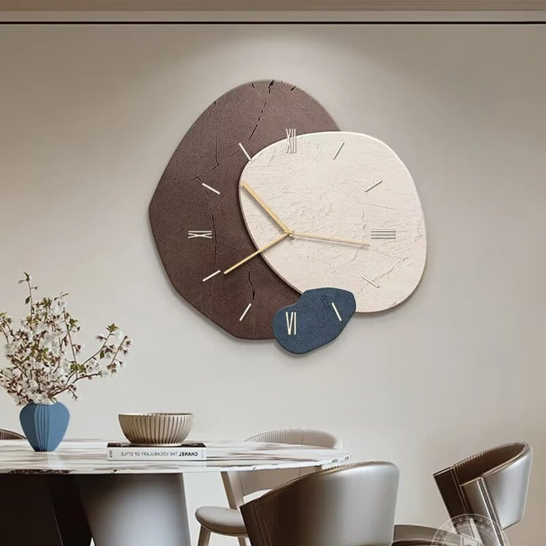 LunaWood Akzent-Wanduhr – Natürliche Eleganz mit sanftem LED-Licht 1
