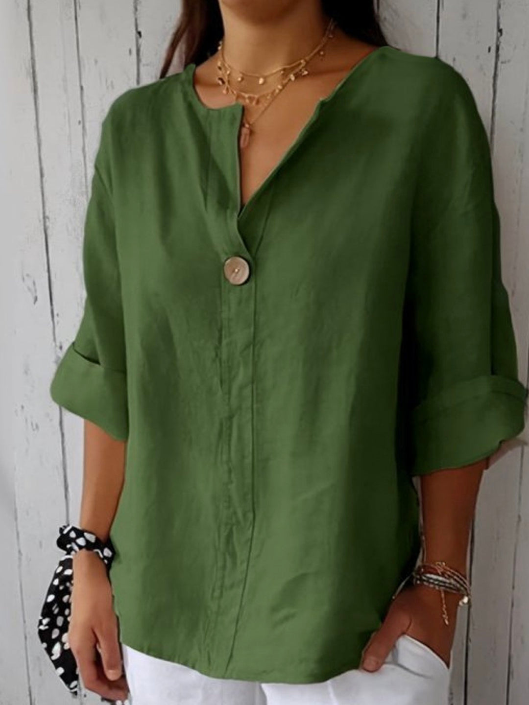 Luna – Lässige Bluse mit V-Ausschnitt 6
