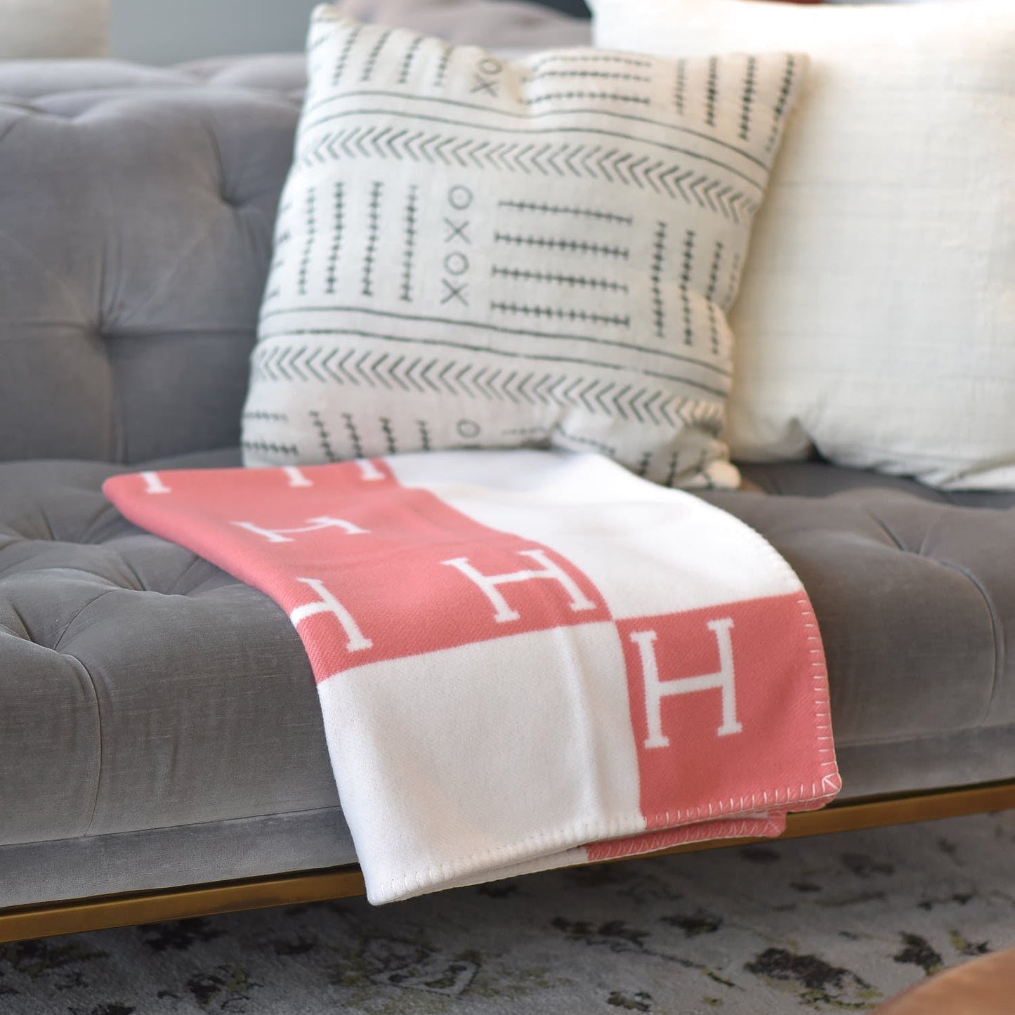 Luxuriöse Kuscheldecke – Weich und warm, mit H-Muster, für Sofa und Bett, gemütliche Heimdekoration