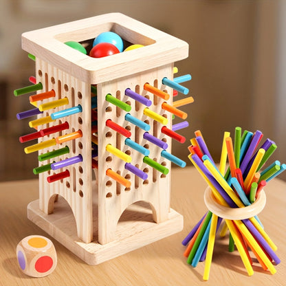 Magischer Turm – Drei-in-Eins-Holzstabspiel