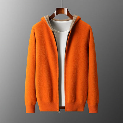 Herren Langarm Hoodie Mit Reißverschluss | Freizeitstil