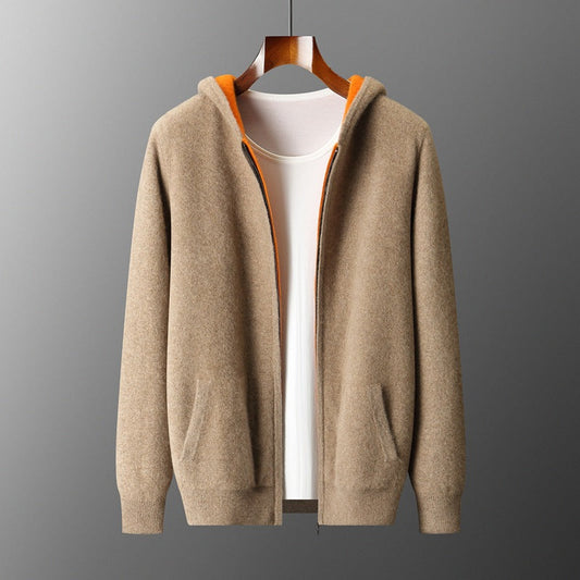 Herren Langarm Hoodie Mit Reißverschluss | Freizeitstil