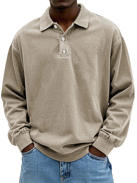 Martin | Stylisches Langarm-Poloshirt