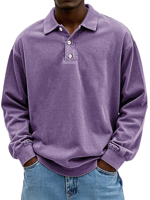 Martin | Stylisches Langarm-Poloshirt