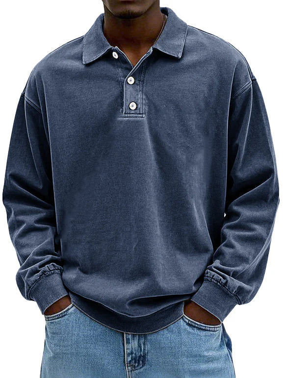 Martin | Stylisches Langarm-Poloshirt