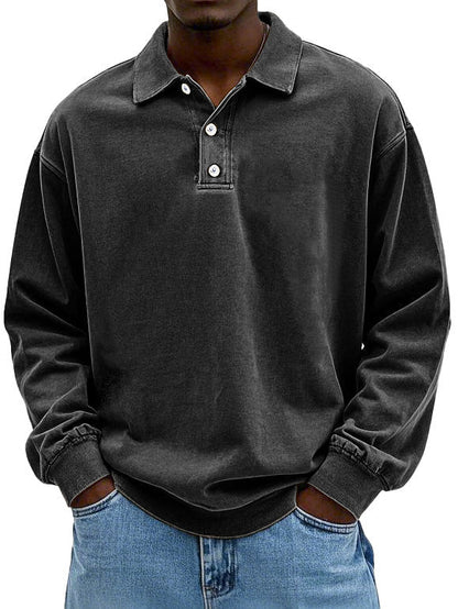 Martin | Stylisches Langarm-Poloshirt