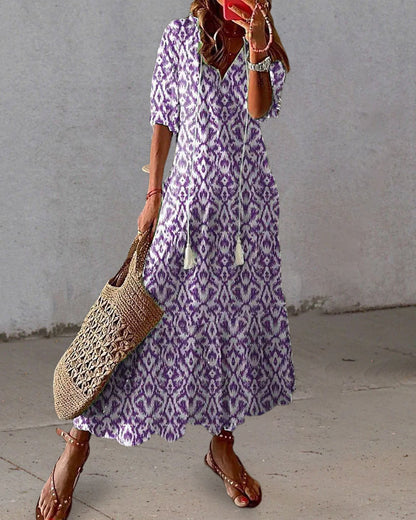 Michaela - Boho-Kleid mit Bauchbedeckung 3