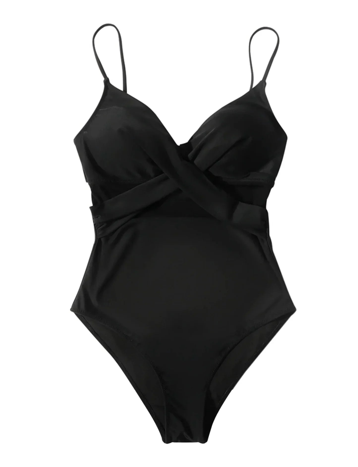 Annika | Costum de baie negru push-up pentru femei