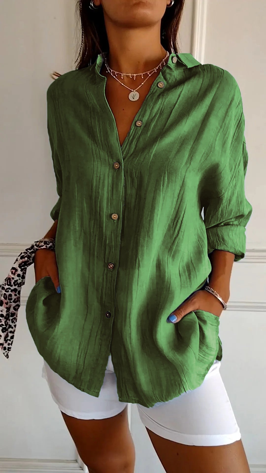 Nira | Damen Sommer Hemd | Langarm 8