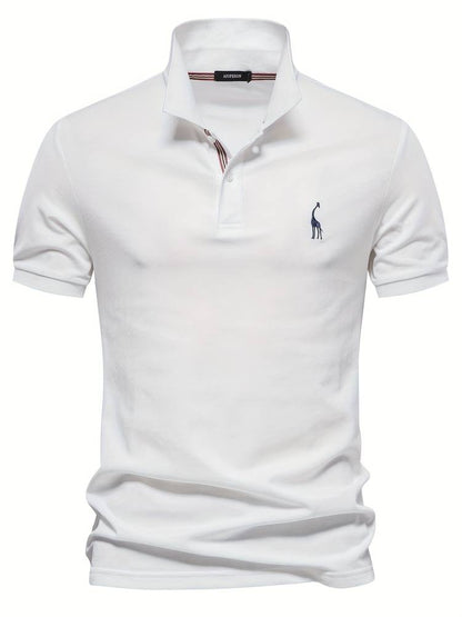 Noah | Slim Fit Klassisches Poloshirt mit sportlichem Kragen-Detail 4