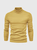 Herren Pullover Langarm Hoher Kragen Pullover | Schmale Passform