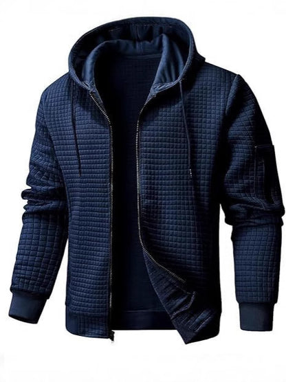 Herren Langarm Kapuze Reißverschluss Jacke | Sport