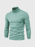 Herren Pullover Langarm Hoher Kragen Pullover | Schmale Passform