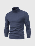 Herren Pullover Langarm Hoher Kragen Pullover | Schmale Passform