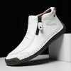 Herren Schuhe Slip-On Reißverschluss Freizeitschuhe | Flach