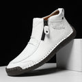 Herren Schuhe Slip-On Reißverschluss Freizeitschuhe | Flach