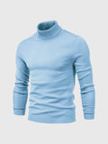 Herren Pullover Langarm Hoher Kragen Pullover | Schmale Passform