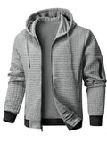 Herren Langarm Kapuze Reißverschluss Jacke | Sport