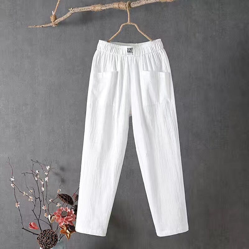 OLIVIA - Leinenmischhose 0
