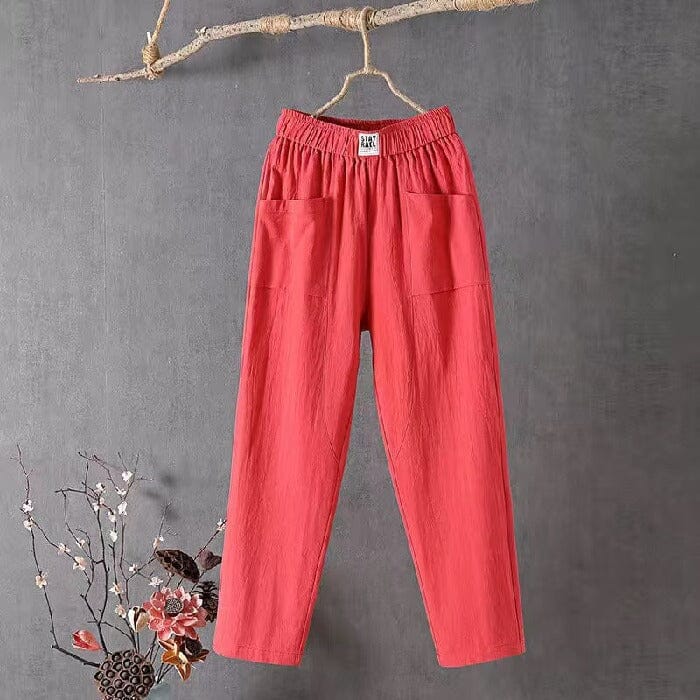 OLIVIA - Leinenmischhose 5