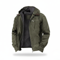 Schwere Arbeitsjacke mit Kapuze für Herren – warm, strapazierfähig und mit entspannter Passform für Herbst und Winter