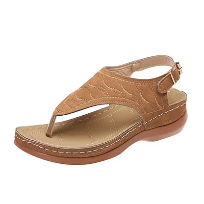 Damen Sandalen mit Fersenriemen und Offener Spitze | Alltagstragen