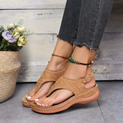 Damen Sandalen mit Fersenriemen und Offener Spitze | Alltagstragen