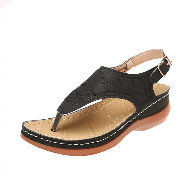 Damen Sandalen mit Fersenriemen und Offener Spitze | Alltagstragen