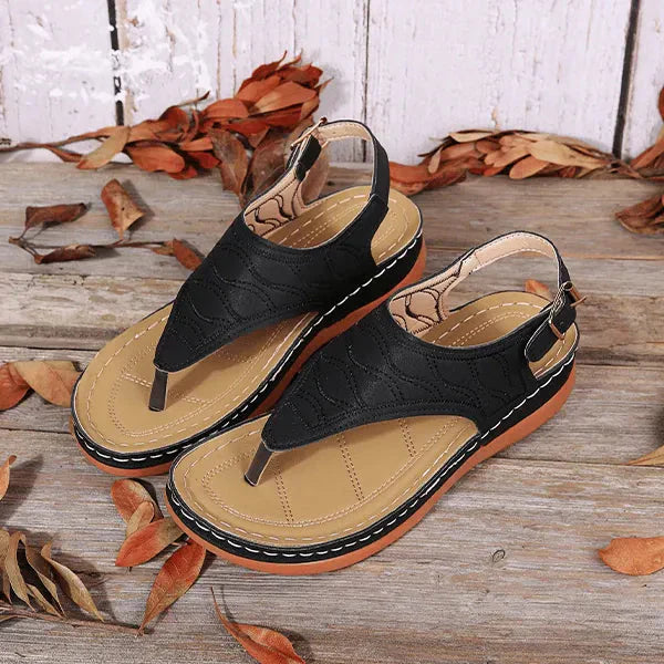 Damen Sandalen mit Fersenriemen und Offener Spitze | Alltagstragen