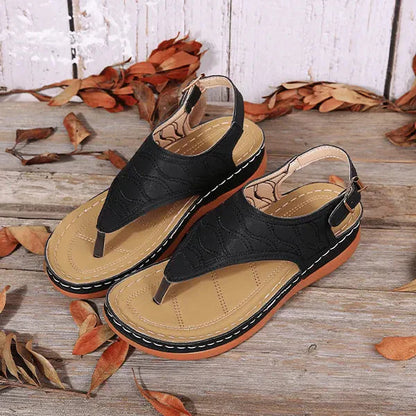 Damen Sandalen mit Fersenriemen und Offener Spitze | Alltagstragen