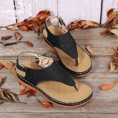 Damen Sandalen mit Fersenriemen und Offener Spitze | Alltagstragen