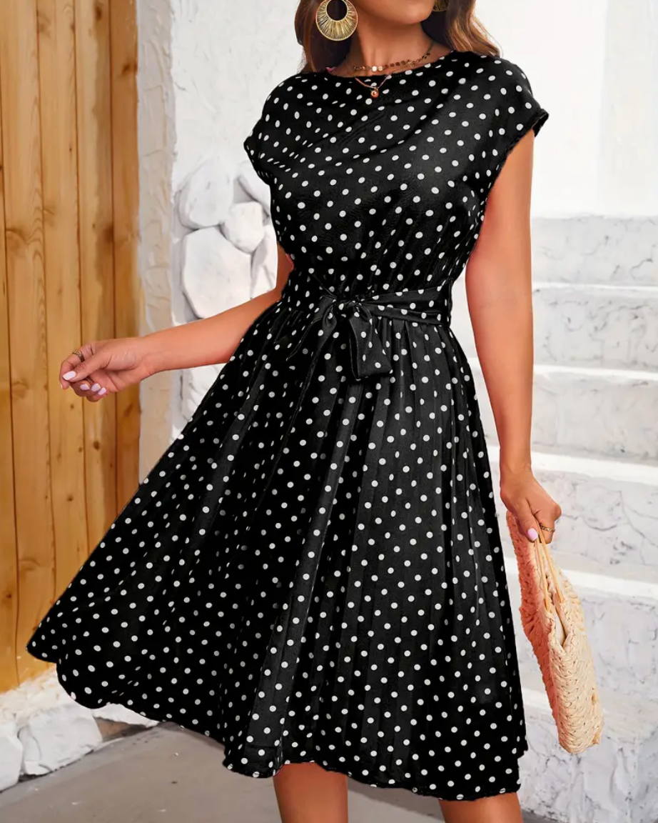 Klara | Dámské vintage šaty s puntíky