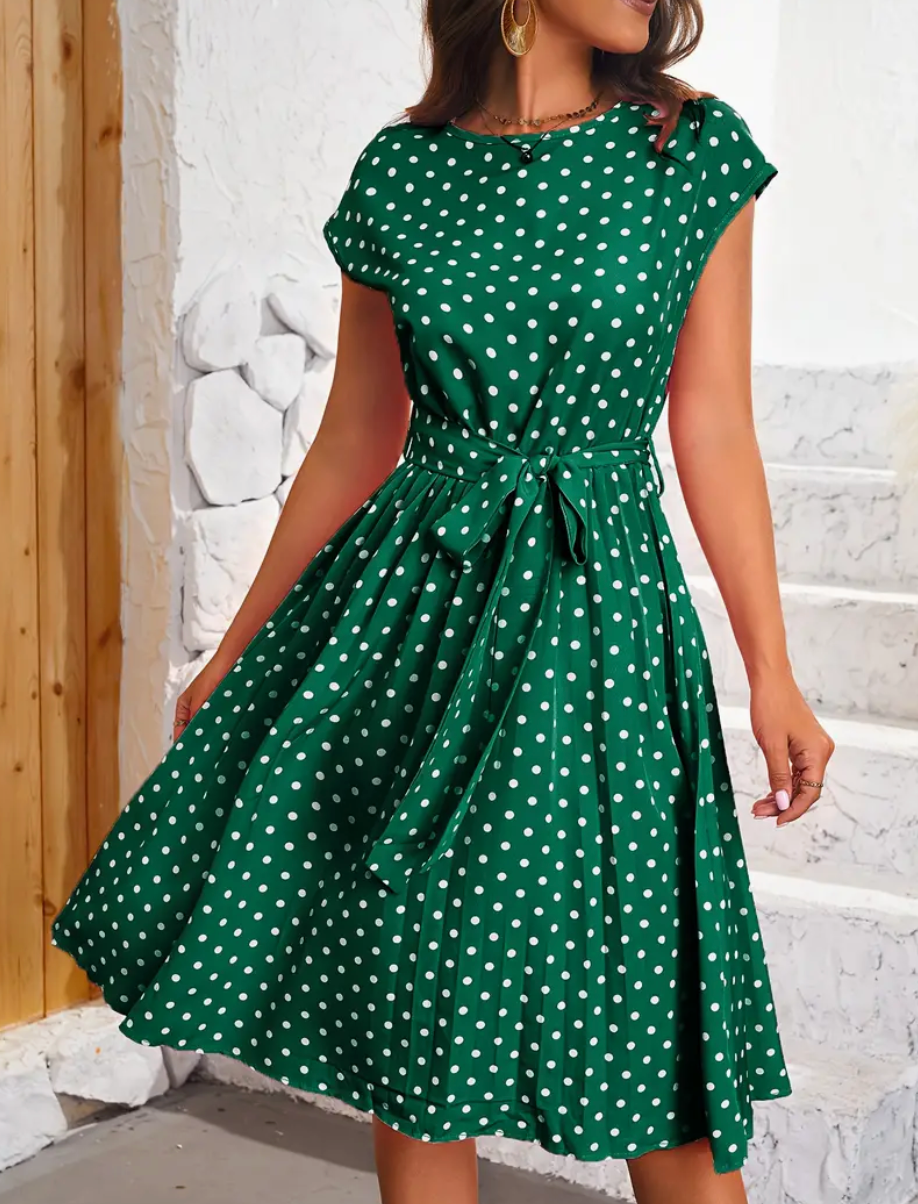 Klara | Dámské vintage šaty s puntíky