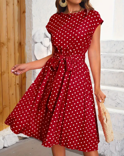 Klara | Dámské vintage šaty s puntíky