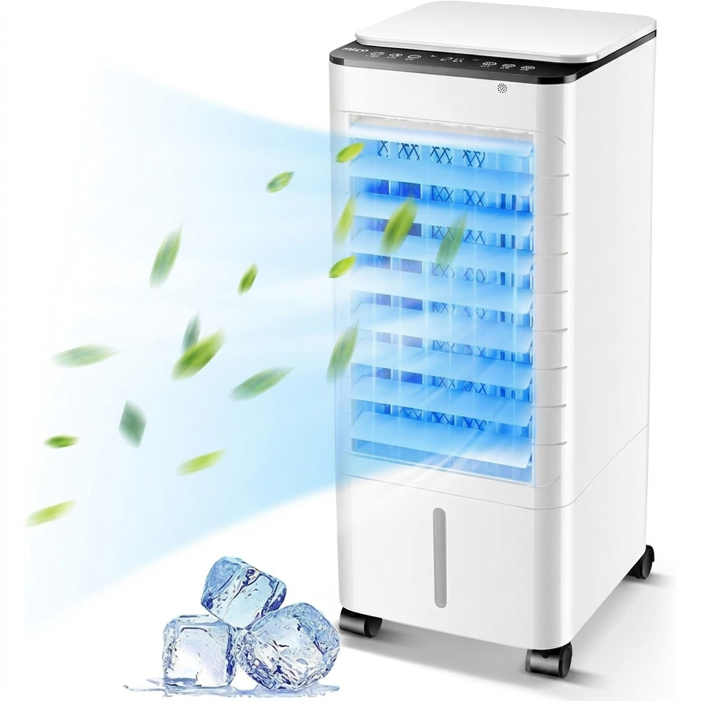 Raffrescatore d'aria 3 in 1 senza installazione con serbatoio d'acqua