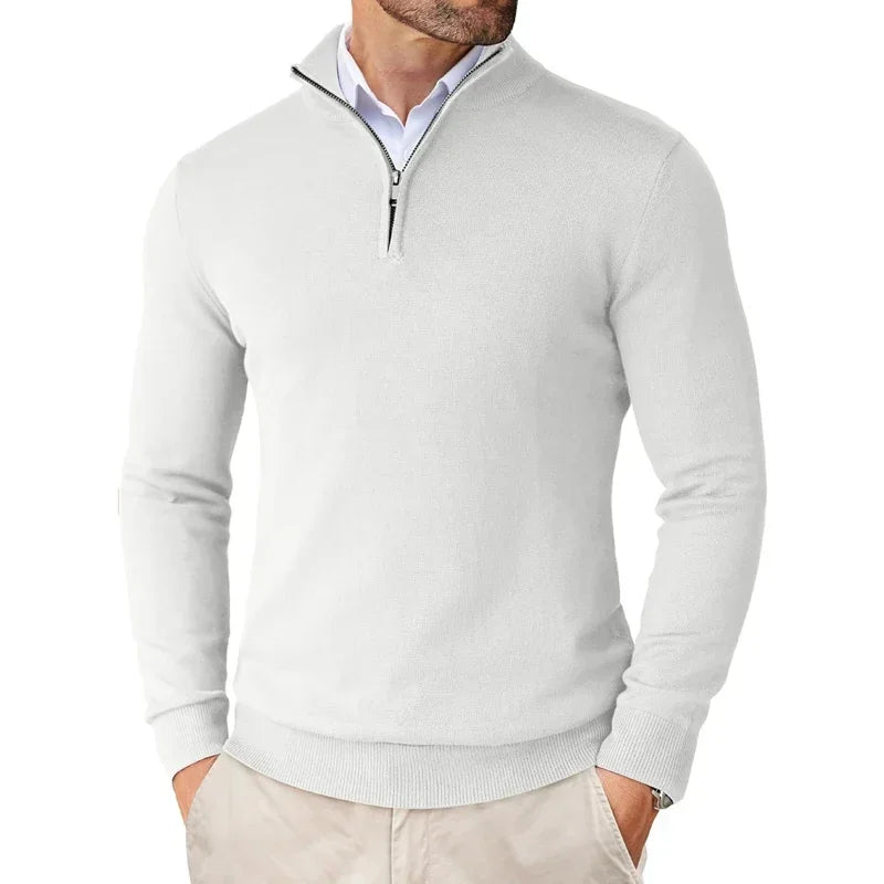 Premium | Herren-Pullover mit Reißverschluss