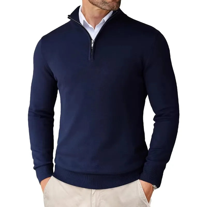 Premium | Herren-Pullover mit Reißverschluss